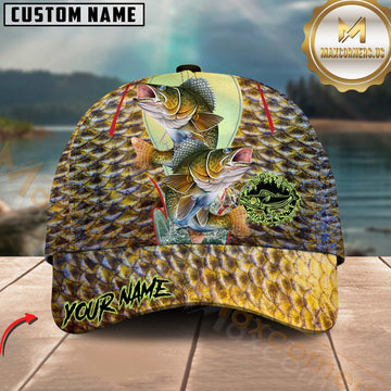 Maxcorners Fishing Tropical Ocean Personalized 3D Cap (13 Breeds)