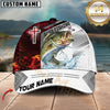 Maxcorners Fishing Red Flame With Cross Pattern Personalized 3D Cap (6 Breeds)