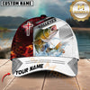Maxcorners Fishing Red Flame With Cross Pattern Personalized 3D Cap (6 Breeds)