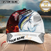 Maxcorners Fishing Red Flame With Cross Pattern Personalized 3D Cap (6 Breeds)