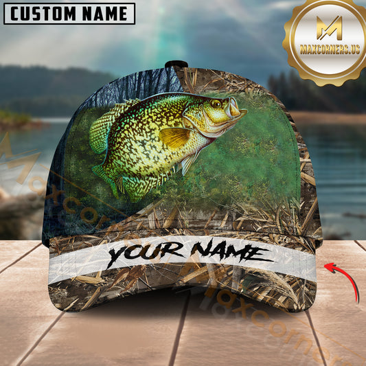 Maxcorners Crappie Fishing For Team Customized Name 3D Cap