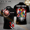 Maxcorners Billiard Canada 8 Ball Maple Leaf Smoke Style Personalized Name, Team Name 3D Shirt