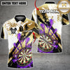 Maxcorners Darts Dartboard Gold Splash Multicolor Customized Name, Team Name 3D Shirt