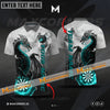 Maxcorners Darts Dragon Thunder Lightning Mutilcolor Options Personalized Name, Team Name 3D Polo Shirt