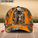 Maxcorners Hunting Camouflage Multioption Personalized Name 3D Cap (Deer, Moose, Elk, Boar, Bear)