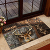 Maxcorners Collab Artist Deer Hunting Camo Ver2 Personalized Name 3D Doormat