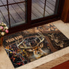 Maxcorners Collab Artist Deer Hunting Camo Ver2 Personalized Name 3D Doormat