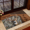 Maxcorners Deer Hunting Camo Forest Personalized Name 3D Doormat