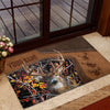 Maxcorners Deer Hunting Camo Forest Personalized Name 3D Doormat