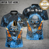 Maxcorners Bowling Flaming Skull And Beer Multicolor Customized Name, Team Name 3D Shirts