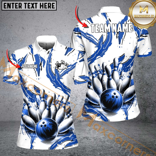 Maxcorners Bowling Basic Team Jersey Multicolor Option Customized Name 3D Shirt For Women (6 Colors)