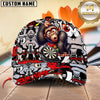 Maxcorners Darts Monkey Graffiti Style Personalized Name 3D Cap