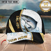 Maxcorners Fishing Gold Black Dynamic Jump Personalized 3D Cap (11 Breeds)