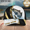 Maxcorners Fishing Gold Black Dynamic Jump Personalized 3D Cap (11 Breeds)