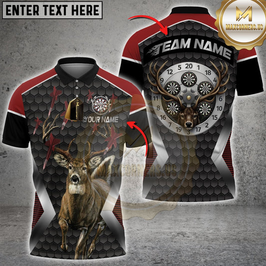 Maxcorners Darts Hunter Deer Buck Multicolor Customized Name, Team Name 3D Shirts