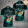 Maxcorners Billiards Dragon Fire Ball 8 9 Yin And Yang Multicolor Customized Name, Team Name 3D Shirt