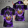 Maxcorners Billiards Dragon Fire Ball 9 Design Multicolor Customized Name, Team Name 3D Shirt