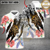 Maxcorners Polynesian Bowling Fire Ball Hibiscus Turtle Multicolor Customized Name, Team Name 3D Shirt