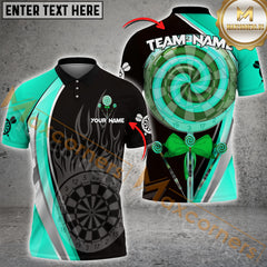 Maxcorners Darts Candy Suck To Suck MutilColor Option Customized Name, Team Name 3D Polo Shirt