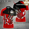 Maxcorners Bowling Ball Claw Strike Multicolor Customized Name, Team Name 3D Shirt