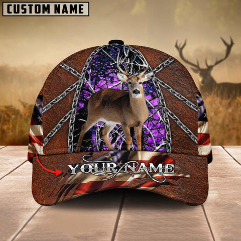 Maxcorners Deer Hunting American Wilderness Multicolor Option Personalized Cap