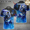 Maxcorners Bowling Flame Tiger Multioptions Personalized Name, Team Name Unisex 3D Shirts