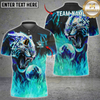 Maxcorners Bowling Flame Tiger Multioptions Personalized Name, Team Name Unisex 3D Shirts