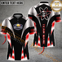 Maxcorners Billiard Atomic 9-Ball Multicolor Personalized Name, Team Name 3D Shirt