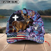 Maxcorners Cross America Hunting Deer Crack Camo Pattern Multicolor Option Personalized Cap