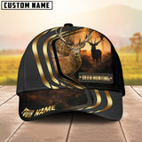 Maxcorners Deer Hunting Forest Premium Personalized Name 3D Cap