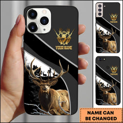 Maxcorners Hunting Forest Classic Personalized Name Phone Case