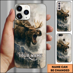 Maxcorners Wildlife Moose Hunting Premium Personalized Name Phone Case