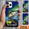 Maxcorners Marlin & Mahi Mahi Fishing Big Game Ocean Action Design Personalized Name Phone Case