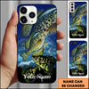 Maxcorners Big Game Ocean Action Design Personalized Name Phone Case ( 12 Fish Species )