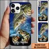Maxcorners Big Game Ocean Action Design Personalized Name Phone Case ( 12 Fish Species )