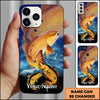 Maxcorners Big Game Ocean Action Design Personalized Name Phone Case ( 12 Fish Species )