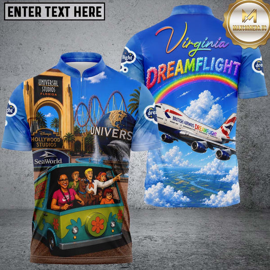 Maxcorners Scooby-Doo & The Simpsons Customized Name, Team Name 3D Shirts For Virginia