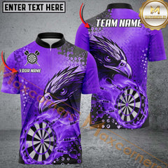 Maxcorners Darts Eagle Mutilcolor Options Personalized Name, Team Name 3D Polo Shirt