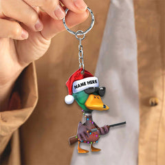 Maxcorners Personalized Funny Duck Hunting Acrylic Christmas Ornament Custom Gift for Hunters & Outdoor Lovers LM0110