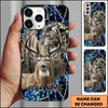 Maxcorners Deer Hunter Camo Personalized 3D Phone Case (4 colors)