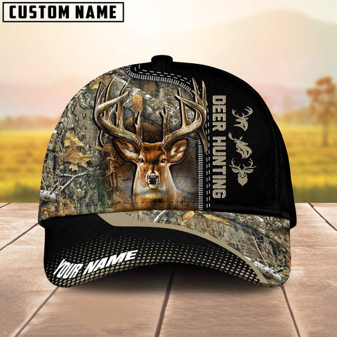 Maxcorners Hunting Deer Camouflage Multicolor Personalized Name 3D Cap