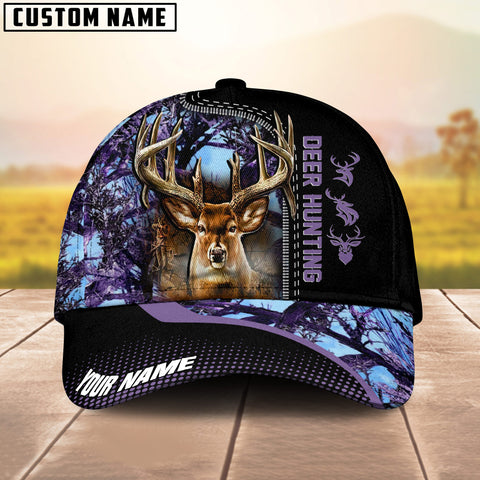 Maxcorners Hunting Deer Camouflage Multicolor Personalized Name 3D Cap