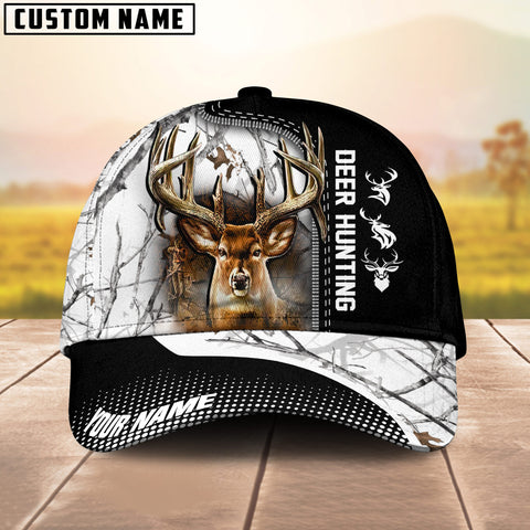 Maxcorners Hunting Deer Camouflage Multicolor Personalized Name 3D Cap