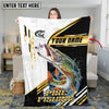 Maxcorners Mahi-Mahi Fishing Hook Graphic & Jumping Fish Art  Personalized Name 3D Blanket