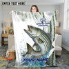 Maxcorners Mahi-Mahi Fishing Water Sport Jersey Personalized Name 3D Blanket