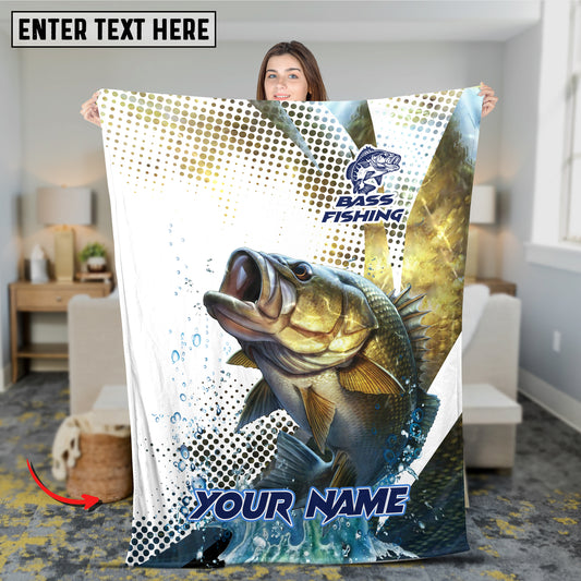 Maxcorners Mahi-Mahi Fishing Water Sport Jersey Personalized Name 3D Blanket