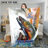 Maxcorners Mahi-Mahi Fishing Water Sport Jersey Personalized Name 3D Blanket