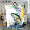 Maxcorners Mahi-Mahi Fishing Water Sport Jersey Personalized Name 3D Blanket