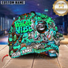 Maxcorners Bowling Friday Vibe Graffiti Street Style Multicolor Personalized Name 3D Cap