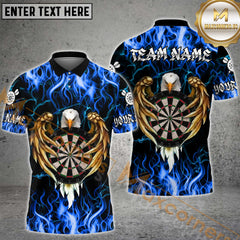 Maxcorners Darts Fire Eagle Multicolor Options Personalized Name, Team Name 3D Shirt